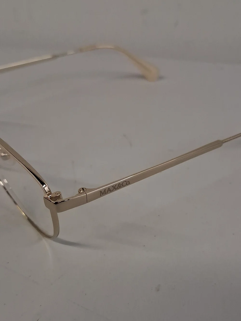 NWOT Womens Rxable Max & Co. MO5006 032 Gold Eyeglass Frames
